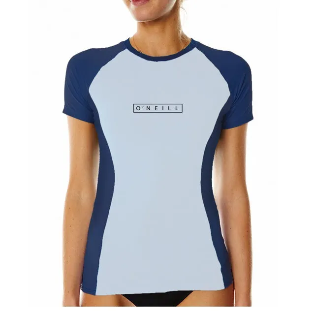 O'NEILL WMNS SKINS S/S CREW UV50  2017 Blue/Navy