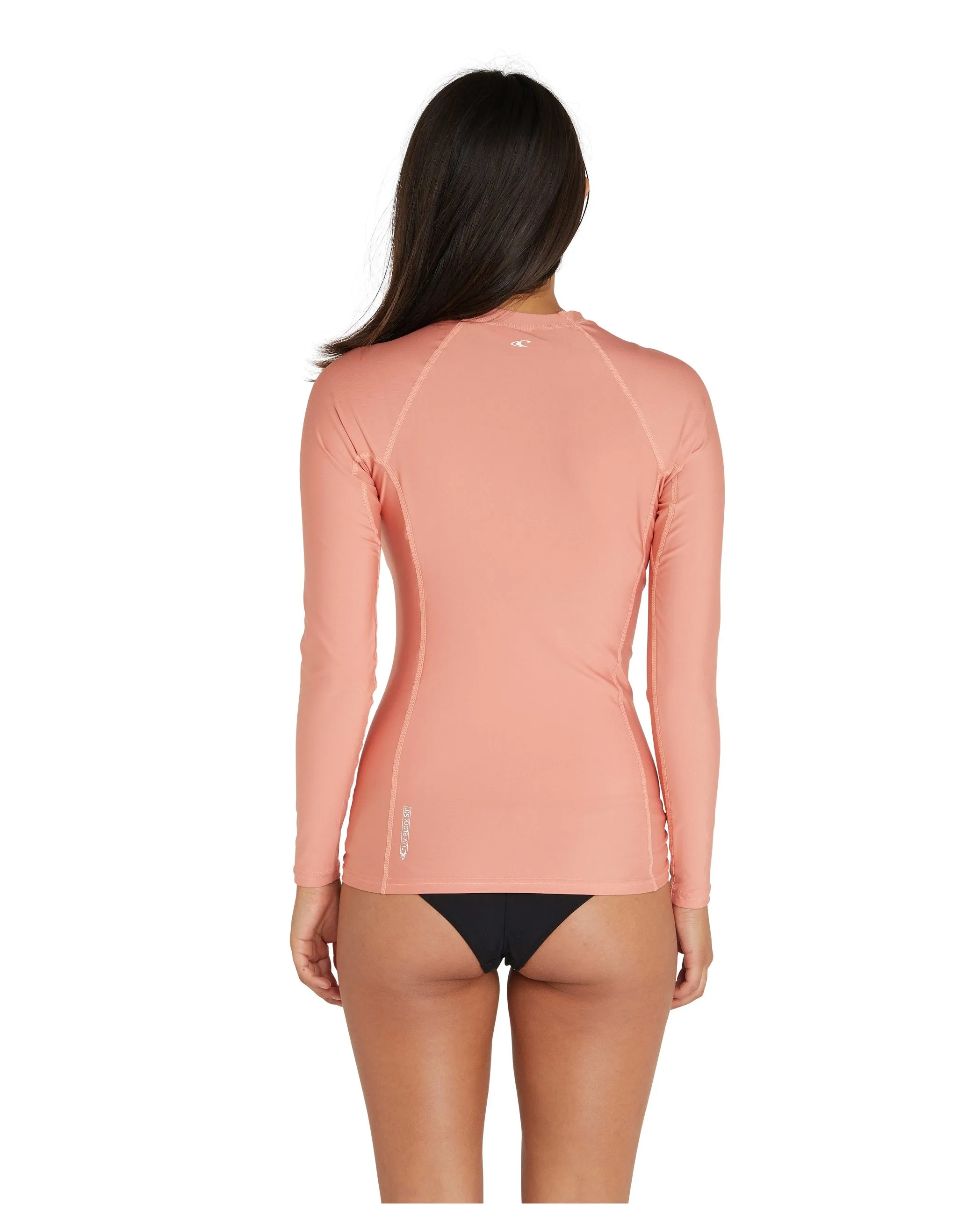 O'NEILL WOMENS BASIC UV LONG LSEEVE RASH VEST CLAY