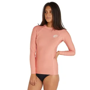 O'NEILL WOMENS BASIC UV LONG LSEEVE RASH VEST CLAY