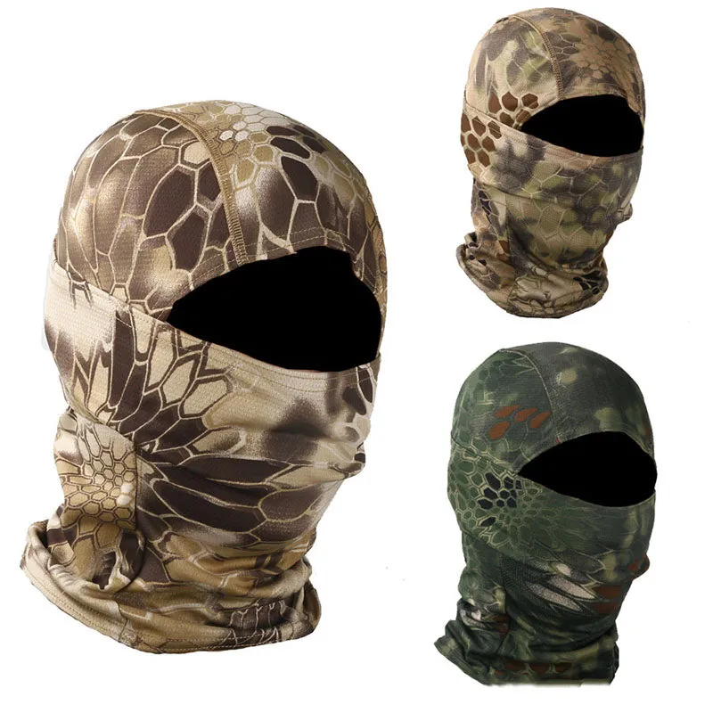 Outdoor Sun Protection Python Pattern  Face Cover