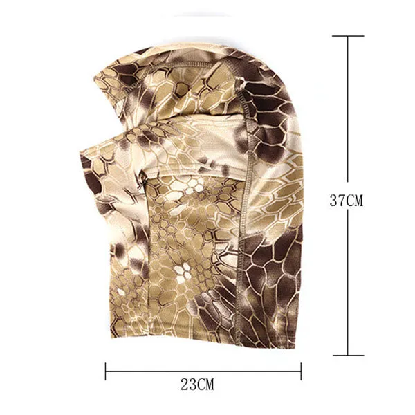 Outdoor Sun Protection Python Pattern  Face Cover