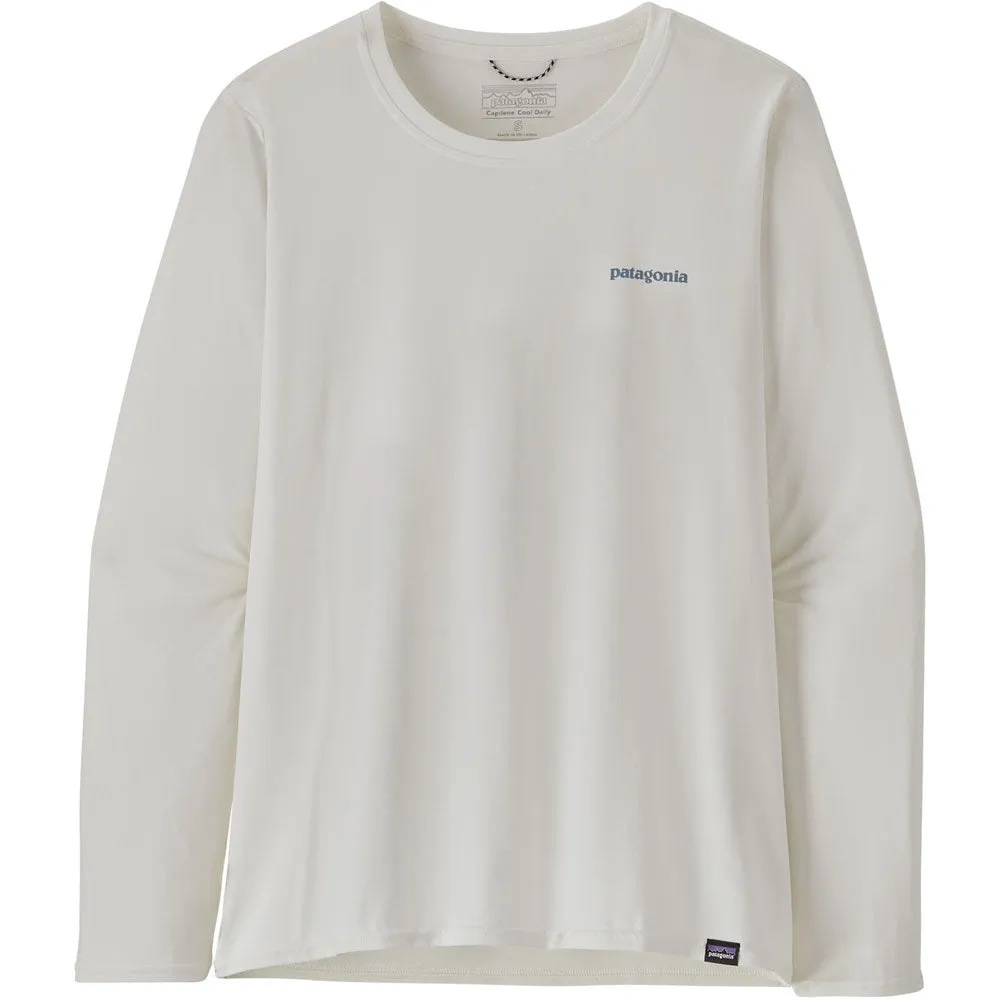 Patagonia Womens Cap Cool Daily Graphic L/S T-Shirt - Waters