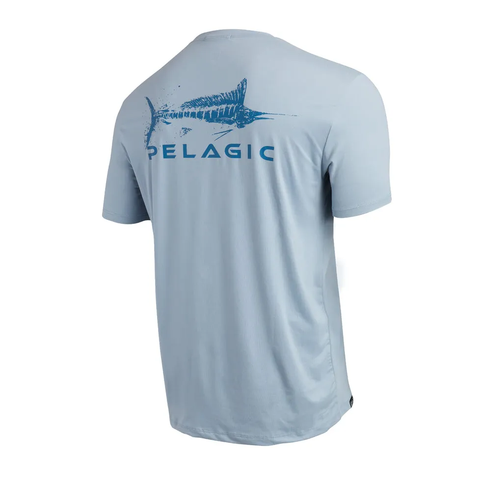 Pelagic Stratos Gyotaku Marlin Performance Shirt