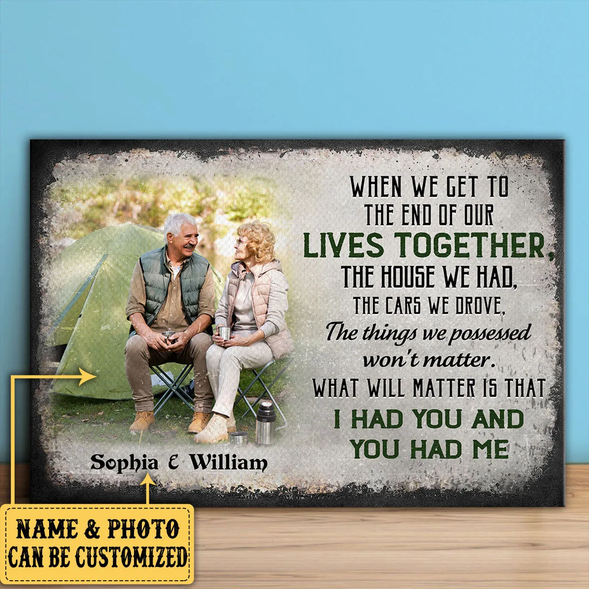 Personalized When We Get To The End Of Our Lives Together Couple Poster