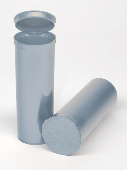 Philips RX 60 Dram Pop Top Vial - 1/2 Oz - Child Resistant - Silver - Opaque (75 Count)