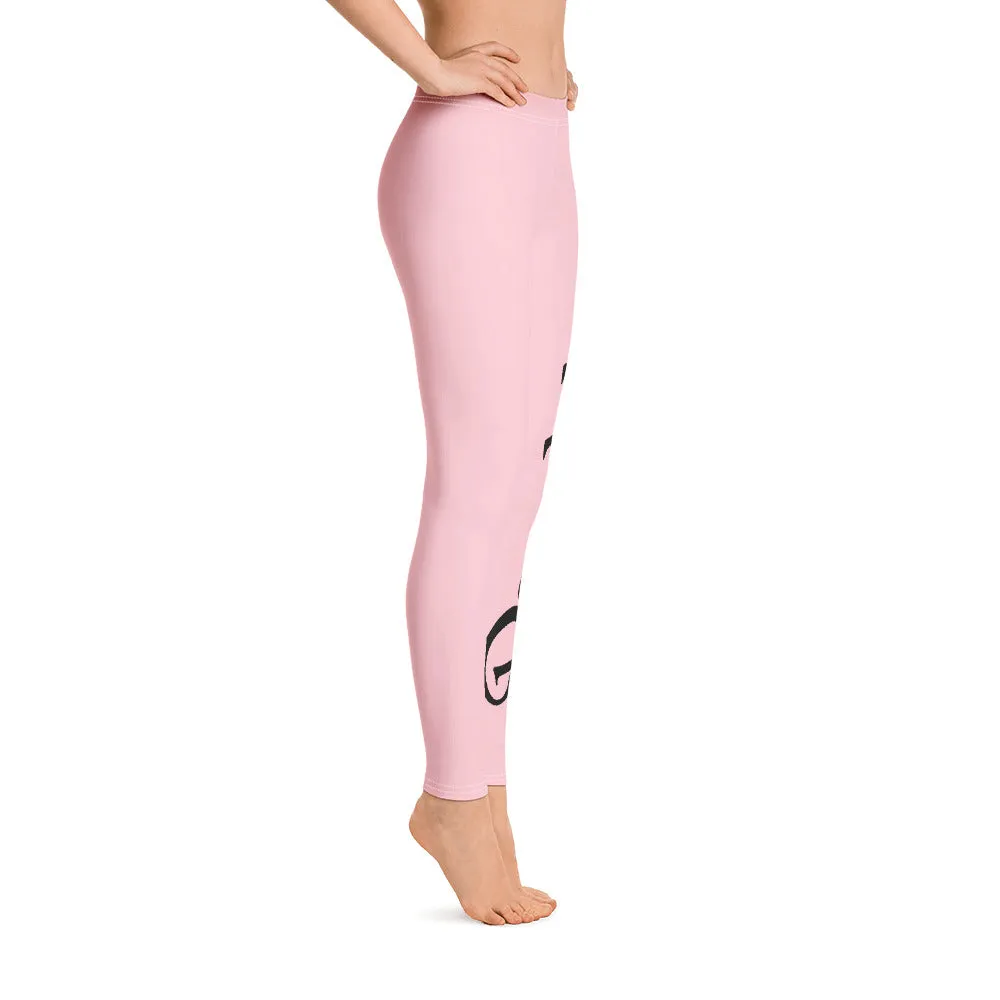 Pink Beechlife Leggings Left leg
