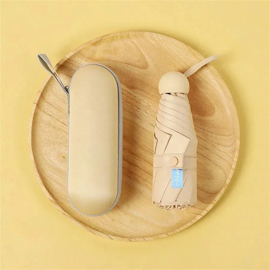 Plain Cloth Capsule Umbrella
