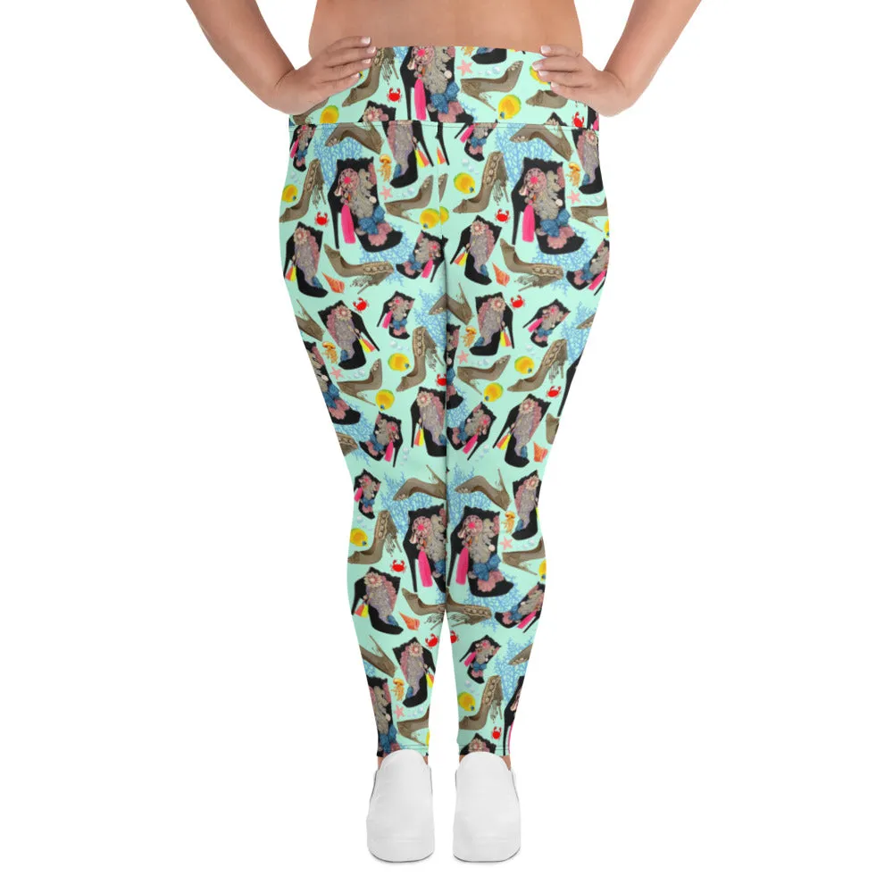Plus Size Leggings Reef 'Ocean'