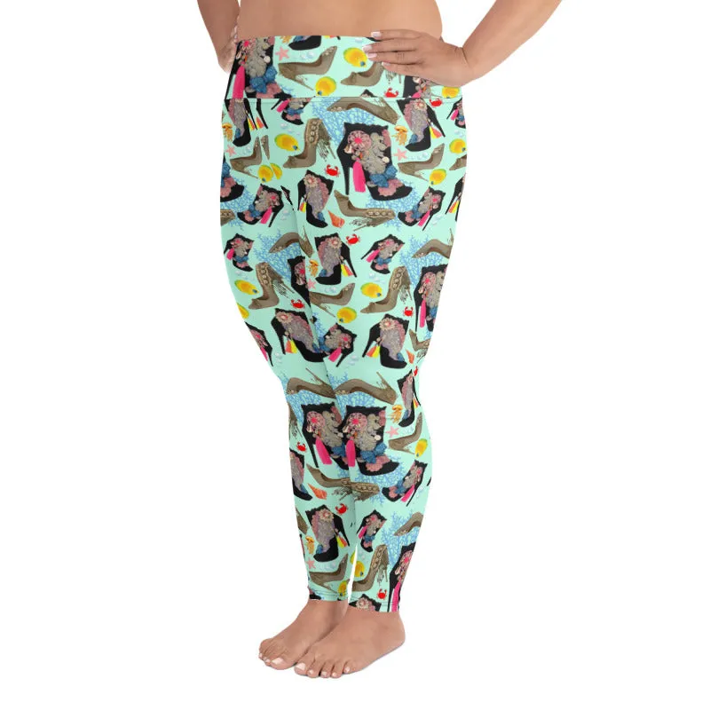 Plus Size Leggings Reef 'Ocean'