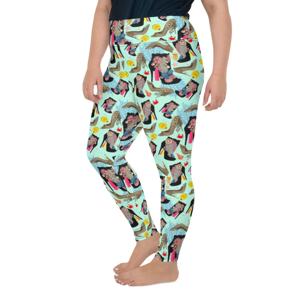 Plus Size Leggings Reef 'Ocean'