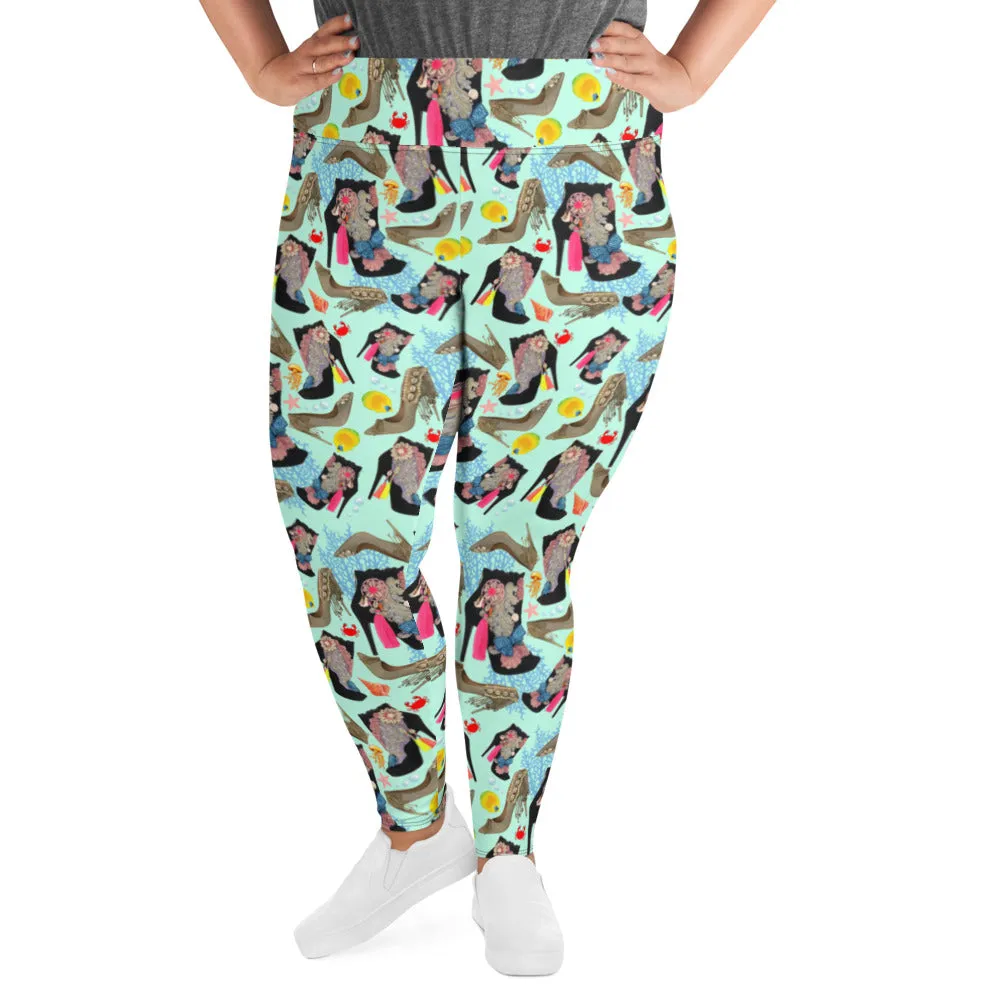 Plus Size Leggings Reef 'Ocean'
