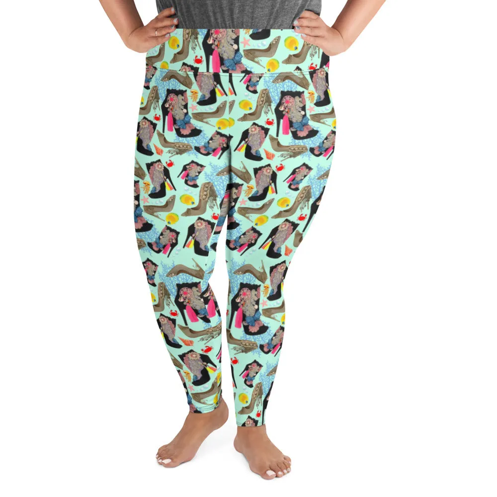Plus Size Leggings Reef 'Ocean'