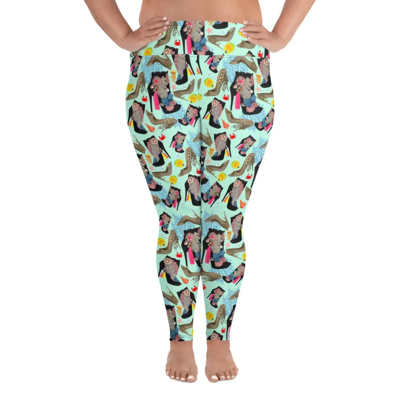 Plus Size Leggings Reef 'Ocean'