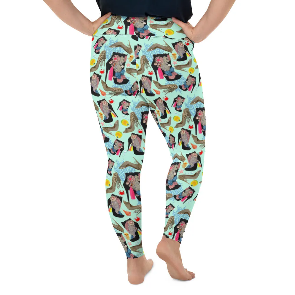 Plus Size Leggings Reef 'Ocean'