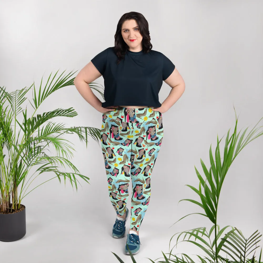 Plus Size Leggings Reef 'Ocean'