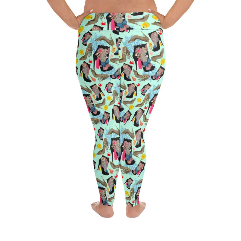 Plus Size Leggings Reef 'Ocean'