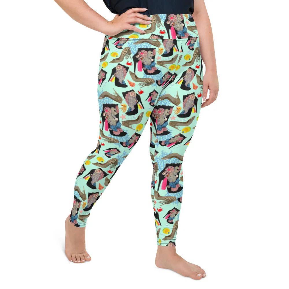 Plus Size Leggings Reef 'Ocean'