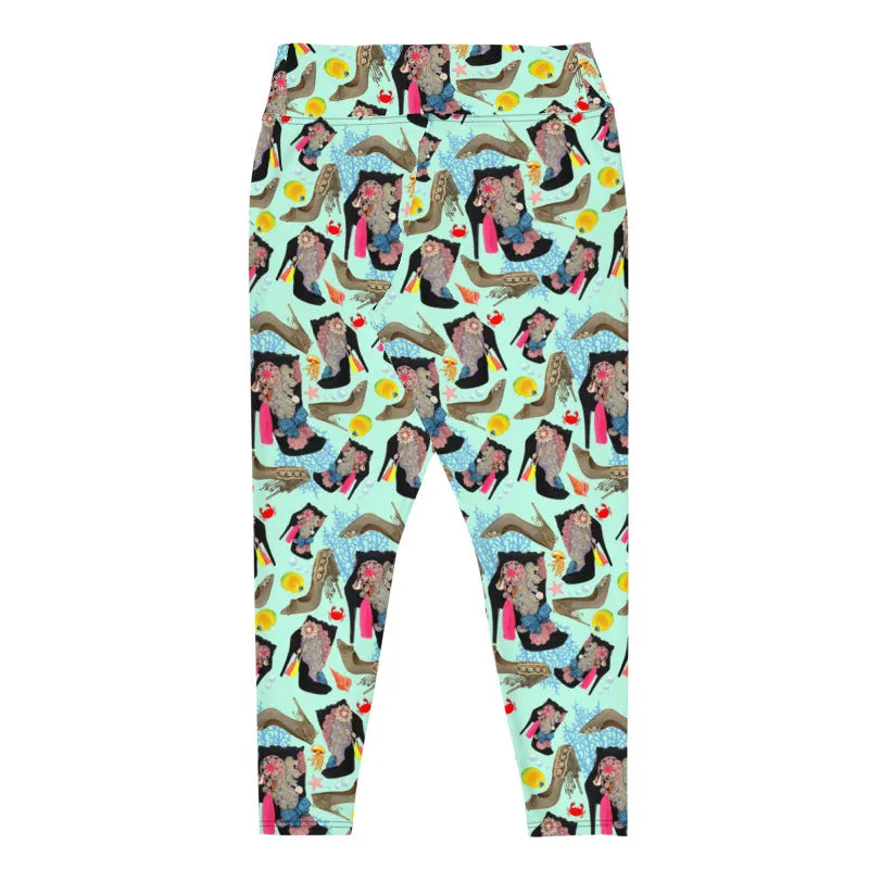 Plus Size Leggings Reef 'Ocean'