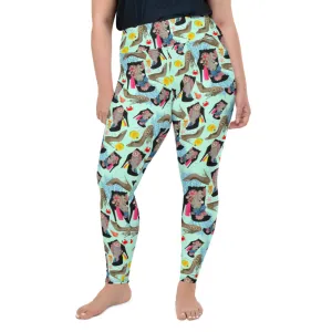 Plus Size Leggings Reef 'Ocean'