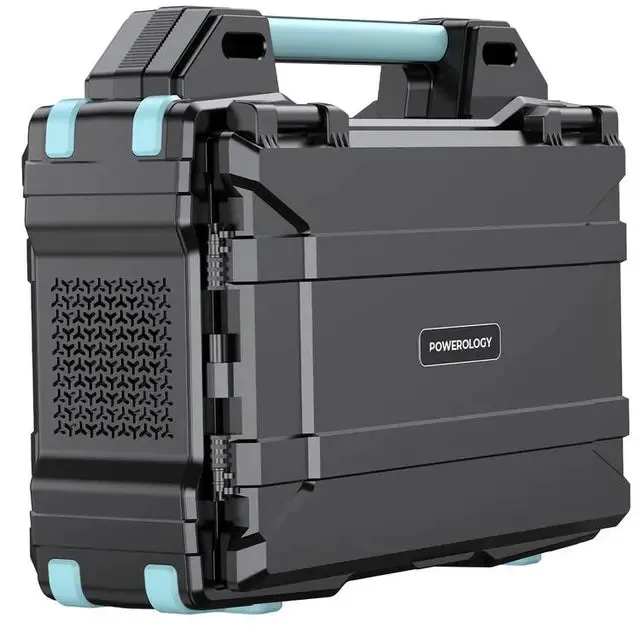 Powerology 76800mAh 300W Portable Generator Integrated Solar Panel