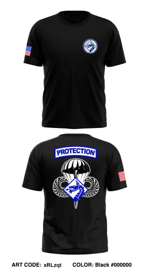 Protection Cell, XVIII ABN Corps Core Men's SS Performance Tee - xRLzqt