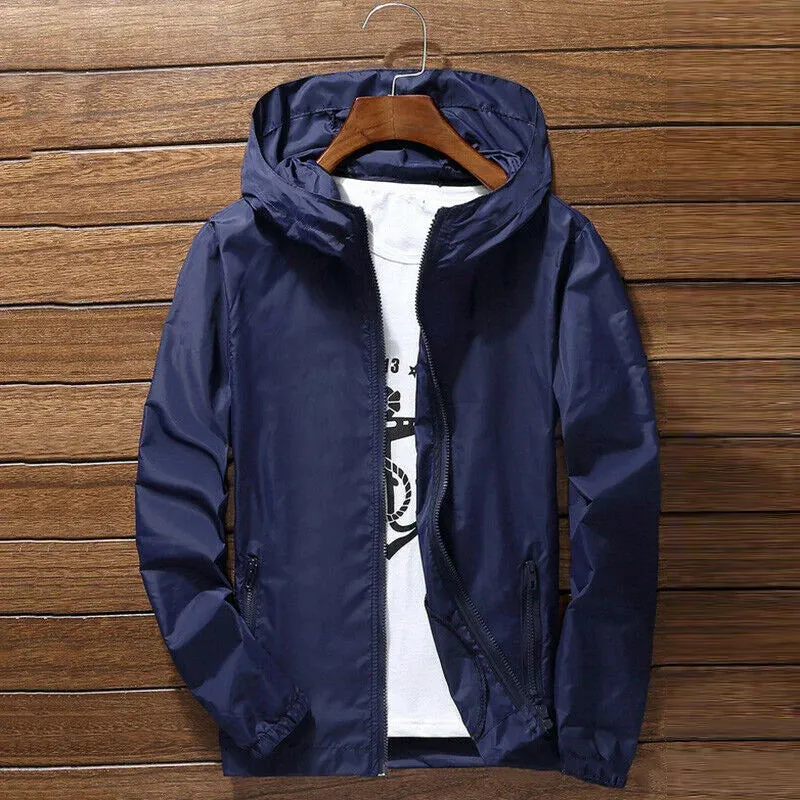 Quick Dry Coat Cycling Running Sunscreen Waterproof UV Women Men Thin Outwear Ultra-Light Jacket Men Windproof Coat Jacket 7XL