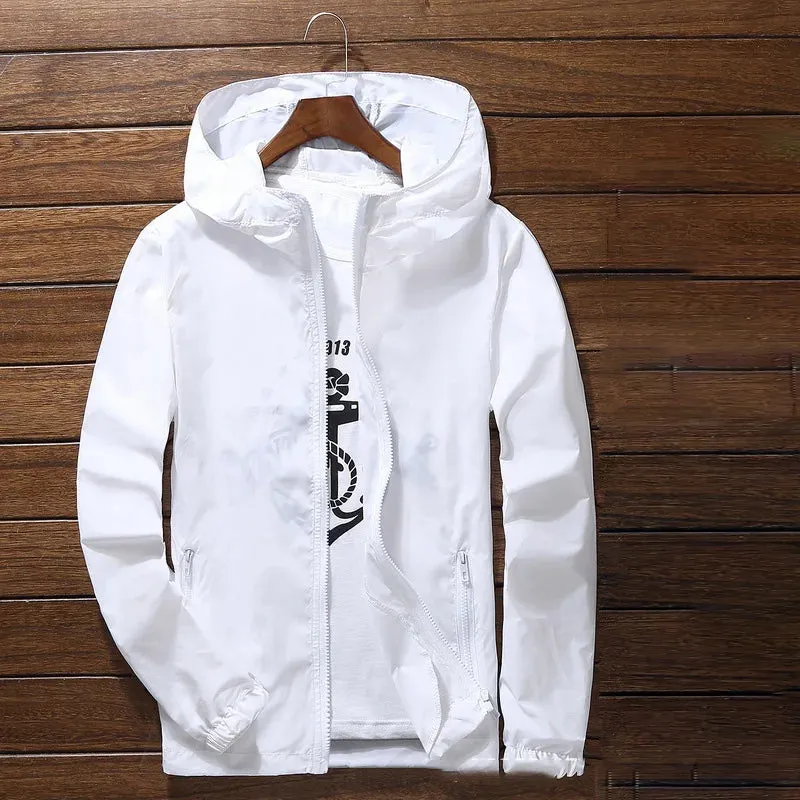 Quick Dry Coat Cycling Running Sunscreen Waterproof UV Women Men Thin Outwear Ultra-Light Jacket Men Windproof Coat Jacket 7XL