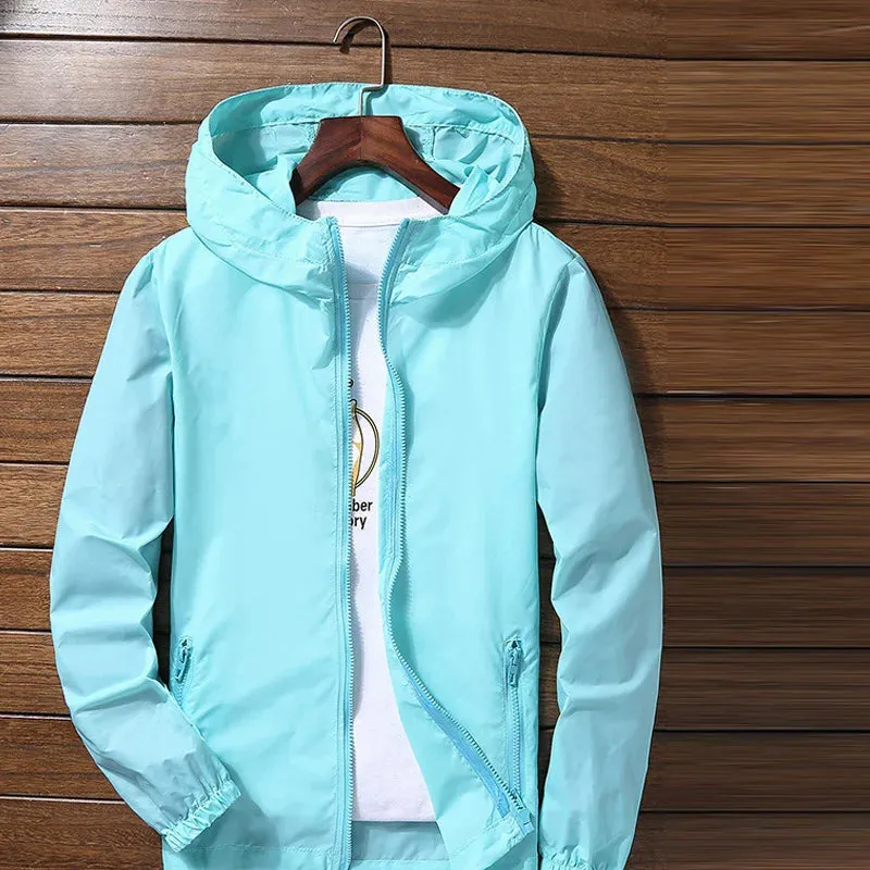 Quick Dry Coat Cycling Running Sunscreen Waterproof UV Women Men Thin Outwear Ultra-Light Jacket Men Windproof Coat Jacket 7XL