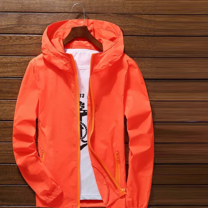 Quick Dry Coat Cycling Running Sunscreen Waterproof UV Women Men Thin Outwear Ultra-Light Jacket Men Windproof Coat Jacket 7XL