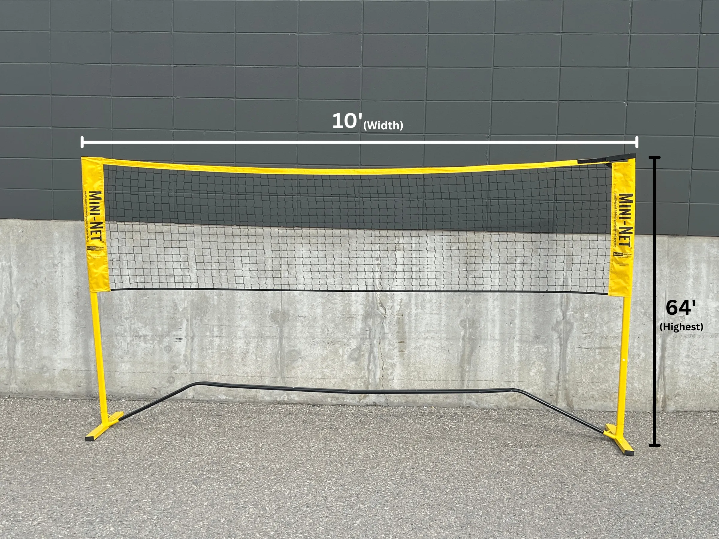 Quick start Mini Pickleball & Badminton Net - Oval Poles