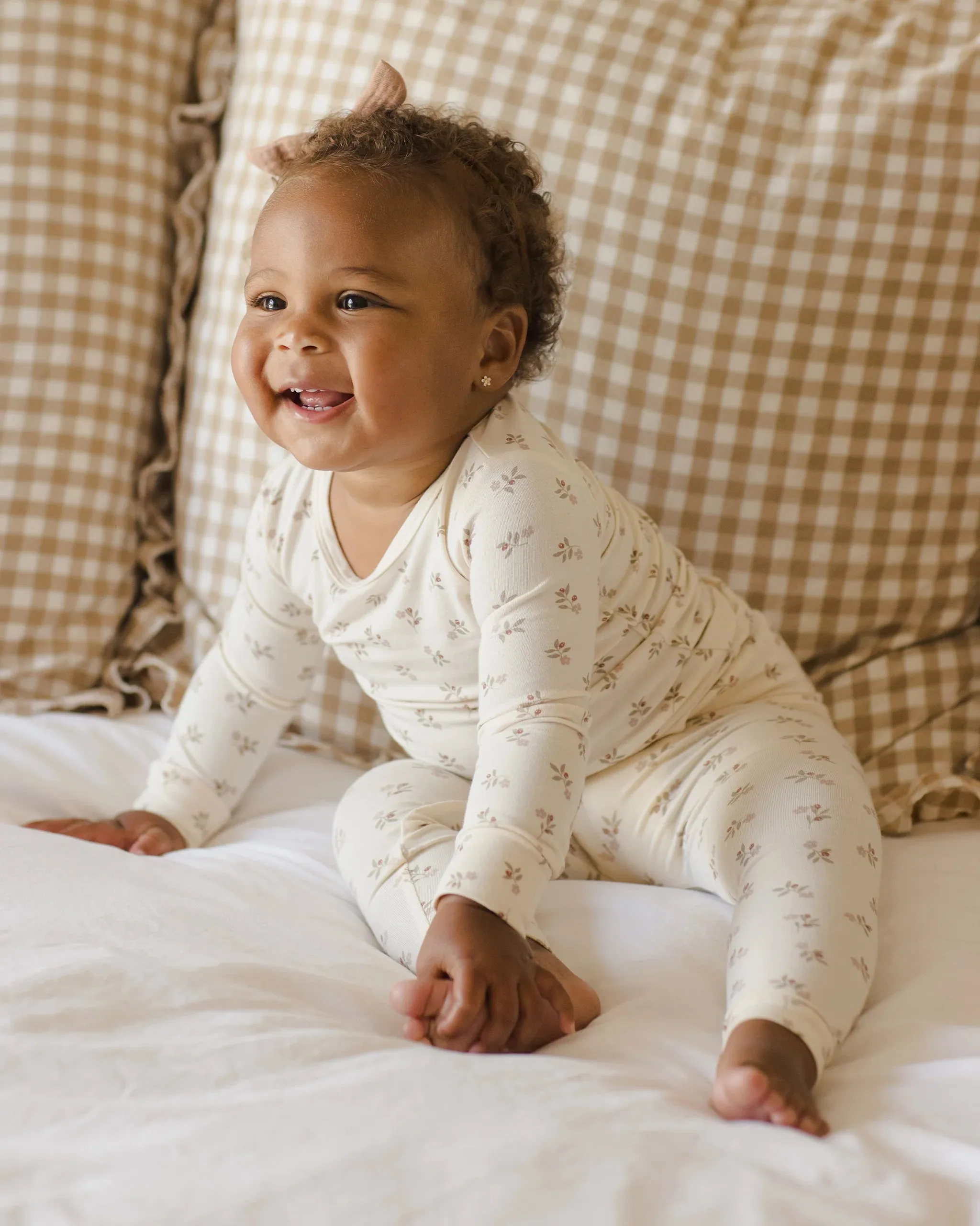 QUINCY MAE Bamboo Pajama Set || Holly Berry