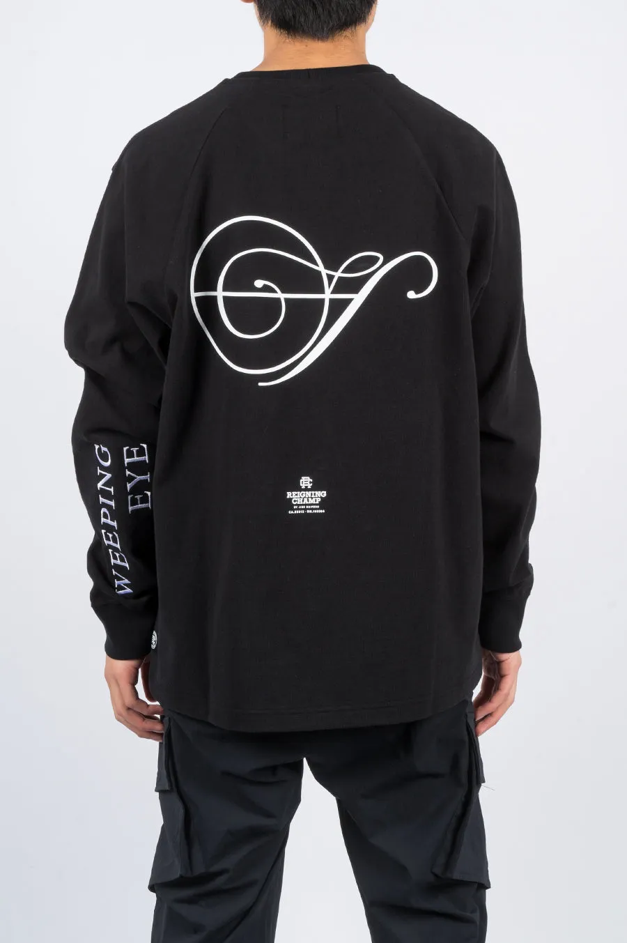 REIGNING CHAMP X JIDE OSIFESO HEAVY LS TSHIRT BLACK