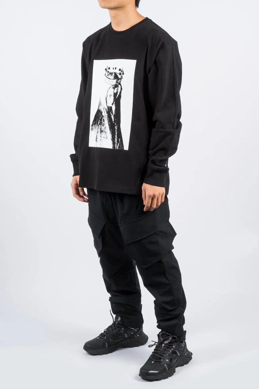 REIGNING CHAMP X JIDE OSIFESO HEAVY LS TSHIRT BLACK