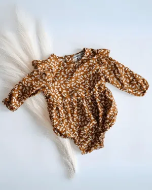 Rhodes Bubble Romper  - Russet Floral