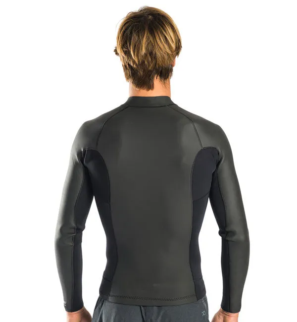 Rip Curl Aggrolite Long Sleeve Front Zip Jacket - Black