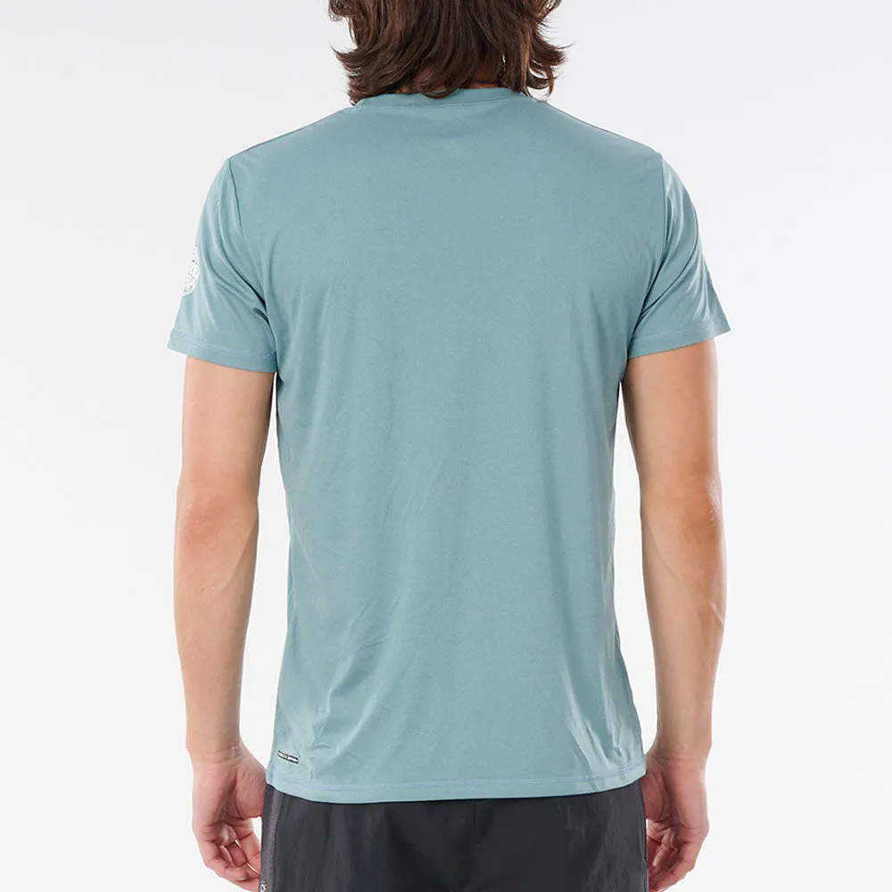 Rip Curl Dawn Patrol Short Sleeve UV Top - Mid Blue