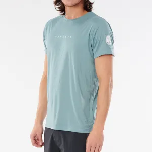 Rip Curl Dawn Patrol Short Sleeve UV Top - Mid Blue