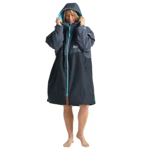 Robie Dry Series Recycled Long Sleeve Changing Robe - Black/Charcoal/Blue