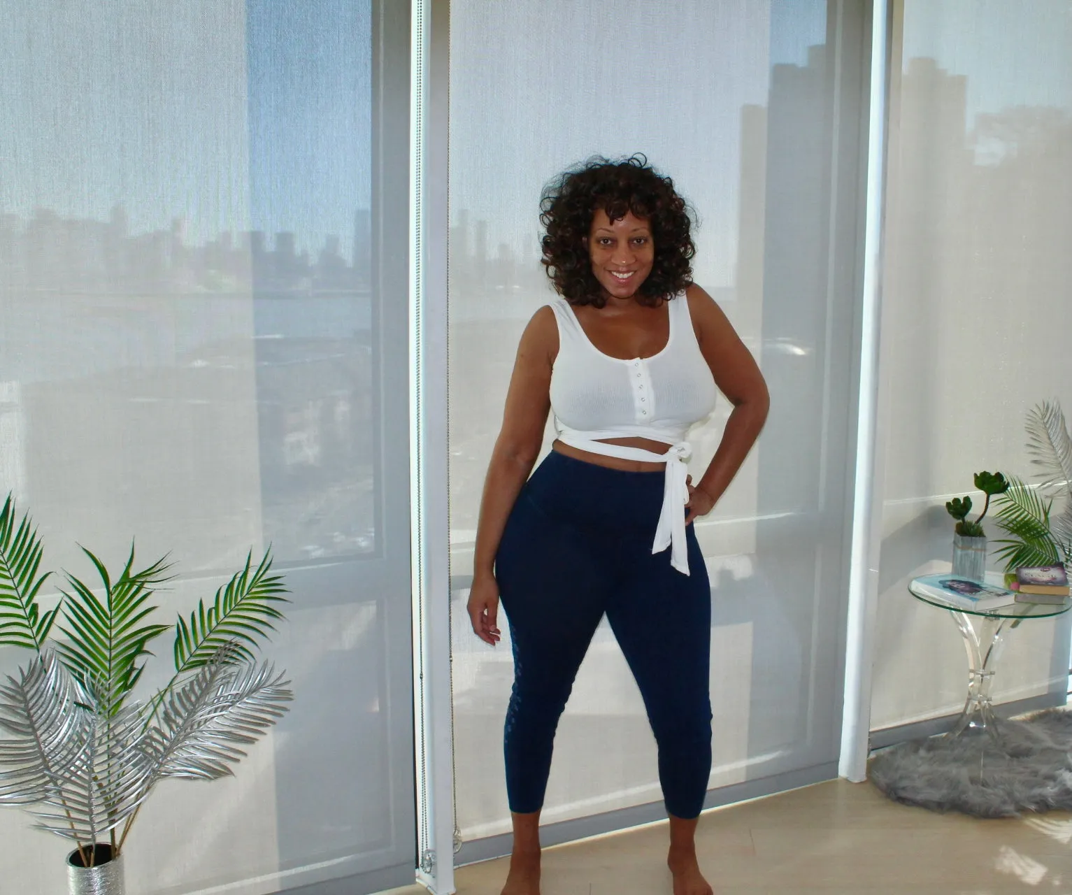 Rose Denim Jeggings