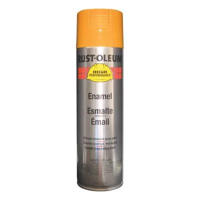 Rust-Oleum® Industrial High Performance V2100 System Enamel Aerosol, 15 oz Can, Equipment Yellow, Gloss Paint, V2148838