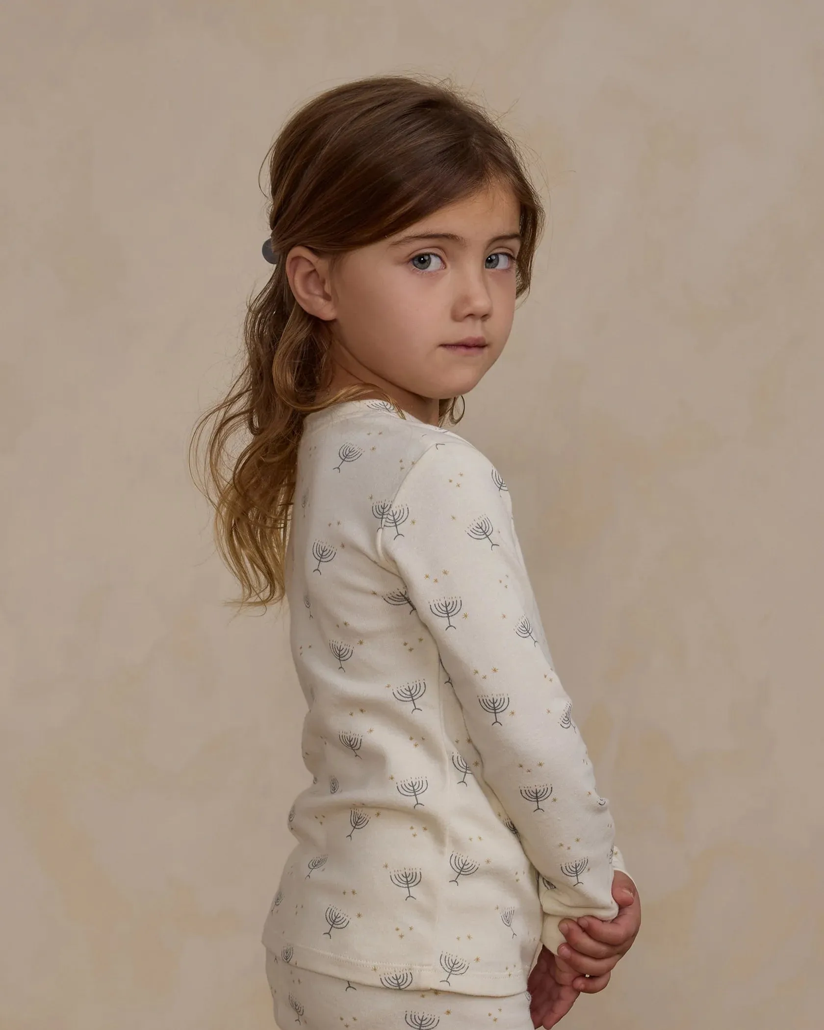 RYLEE   CRU Organic Long Sleeve Pajama Set || Hanukkah