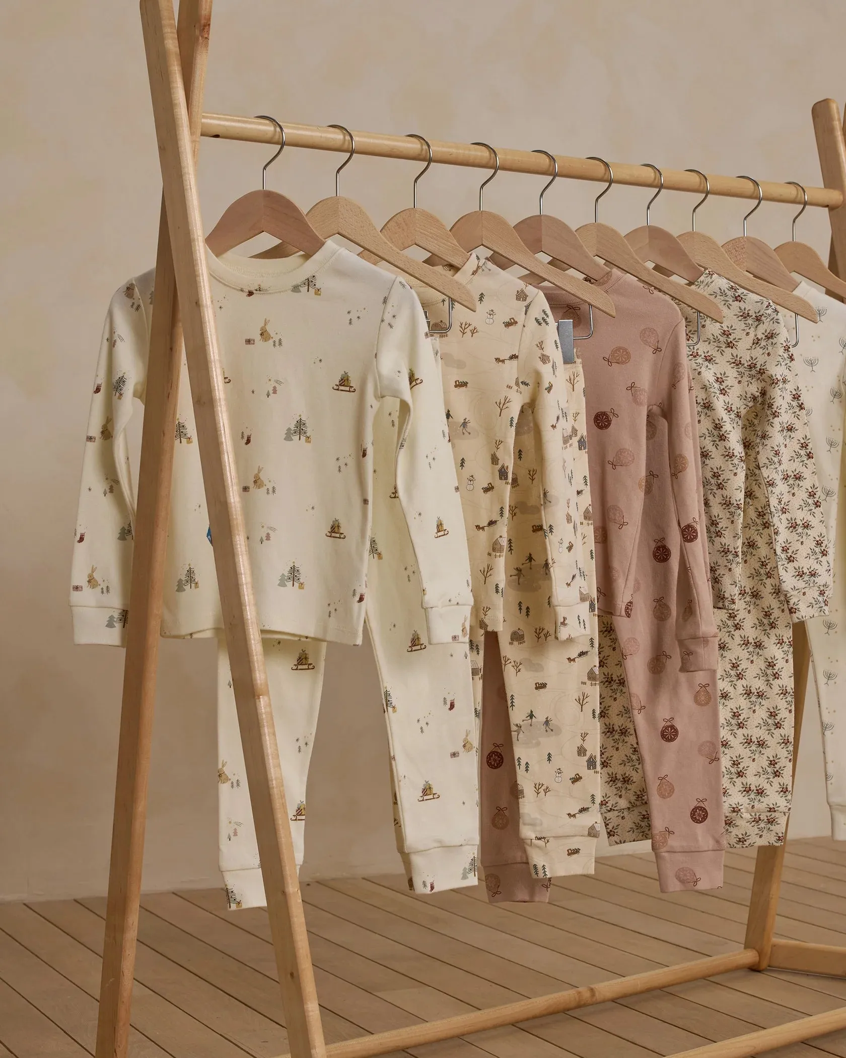 RYLEE   CRU Organic Long Sleeve Pajama Set || Winter Town