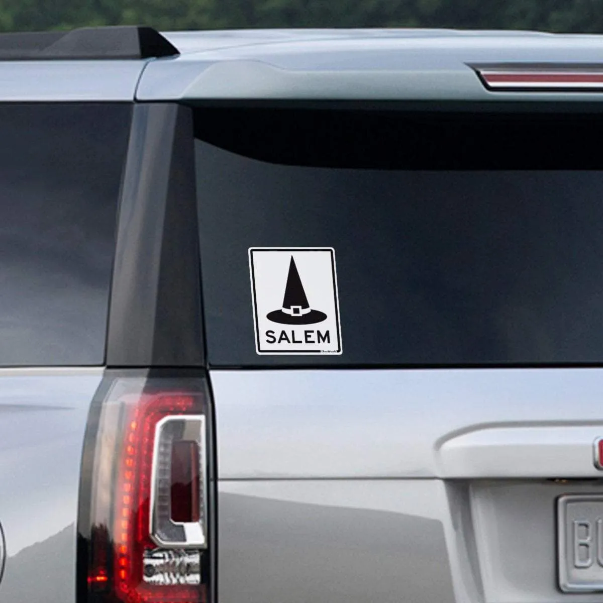 Salem MA Witch Hat Sign Sticker