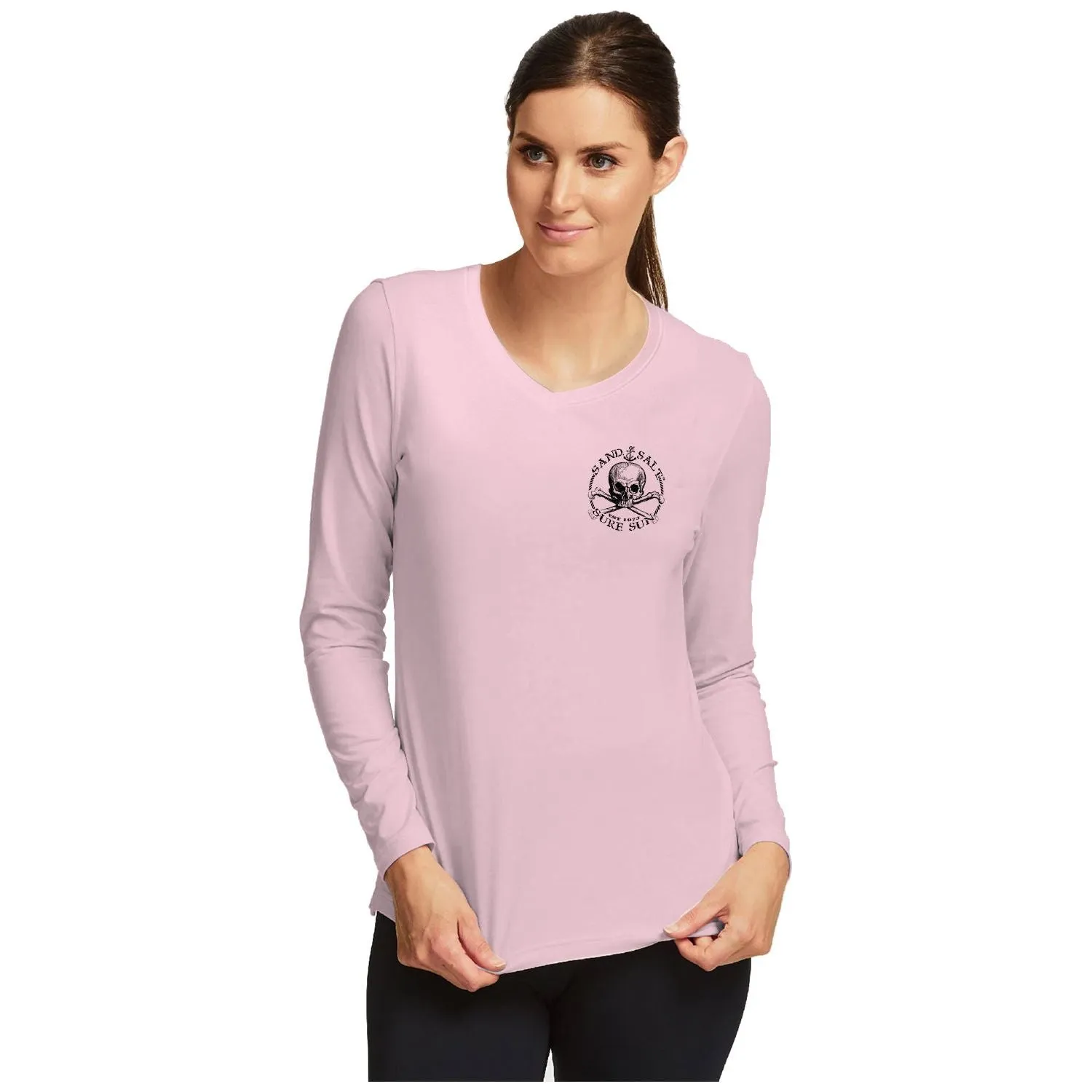 SAND.SALT.SURF.SUN. Anchor Women's UPF 50  UV Sun Protection Performance Long Sleeve T-Shirt