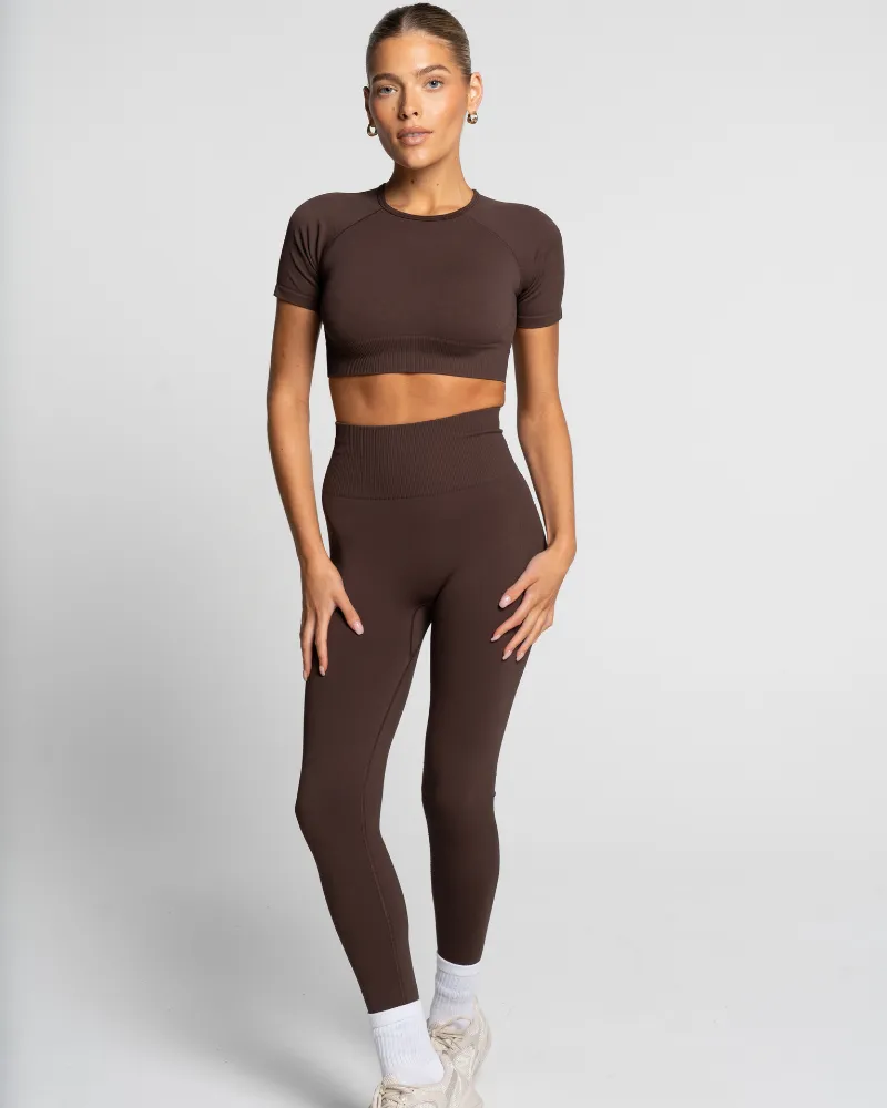 Seamless Legging - Espresso (Invisible Scrunch)