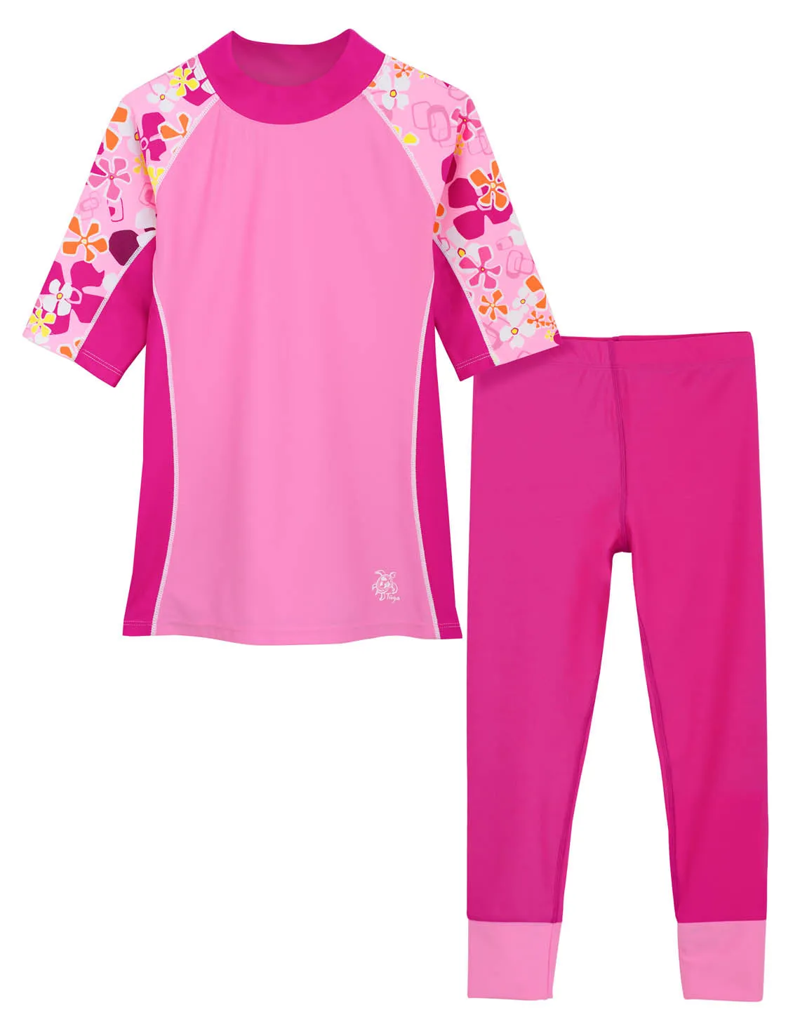 Seaside Rash Guard & Swim Legging - Fresia