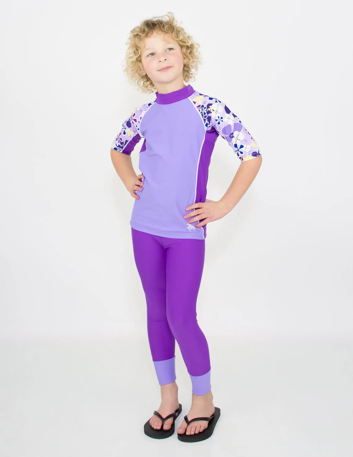 Seaside Rash Guard & Swim Legging - Fresia