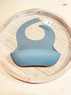 Silicone bib - Sky