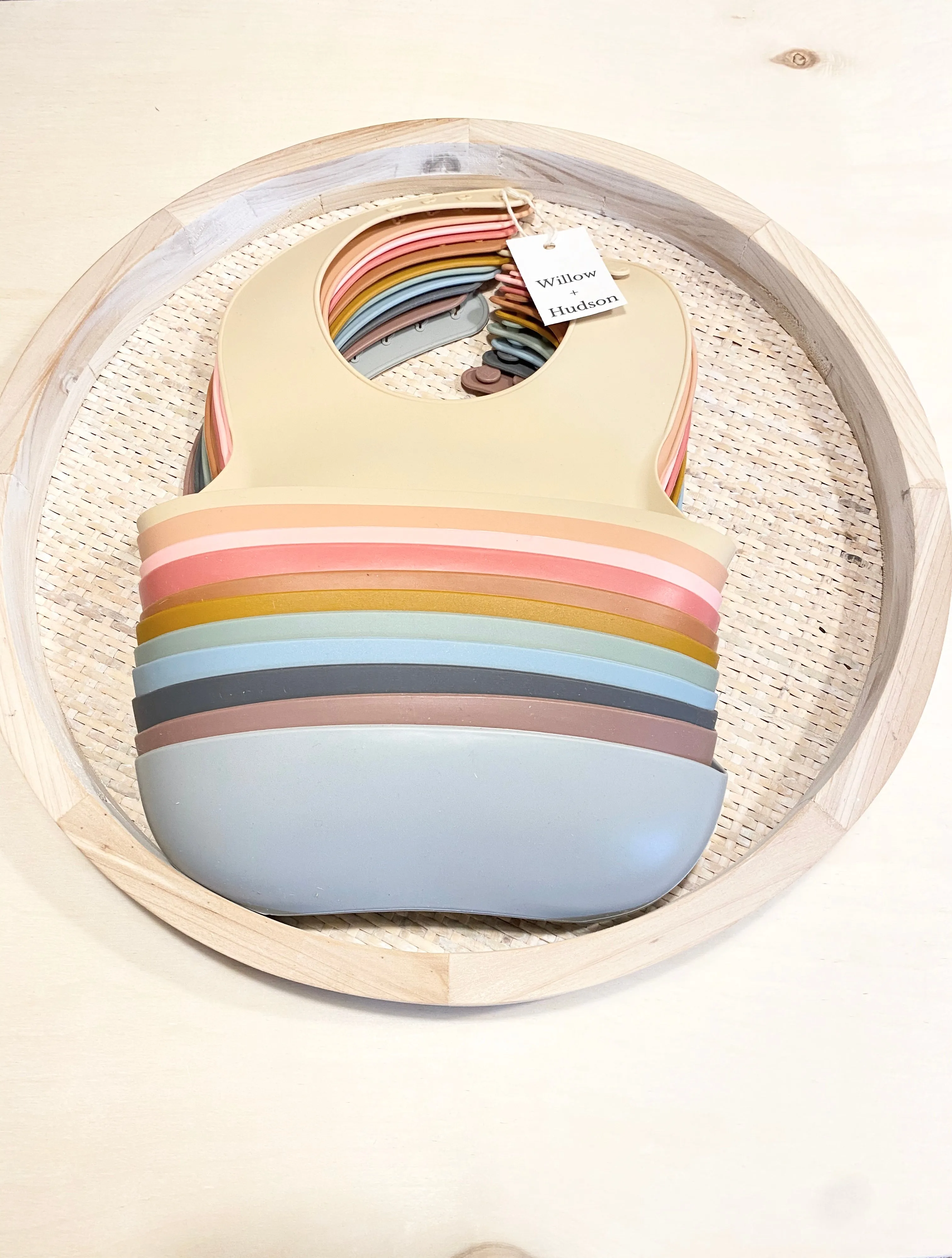 Silicone bib - Sky