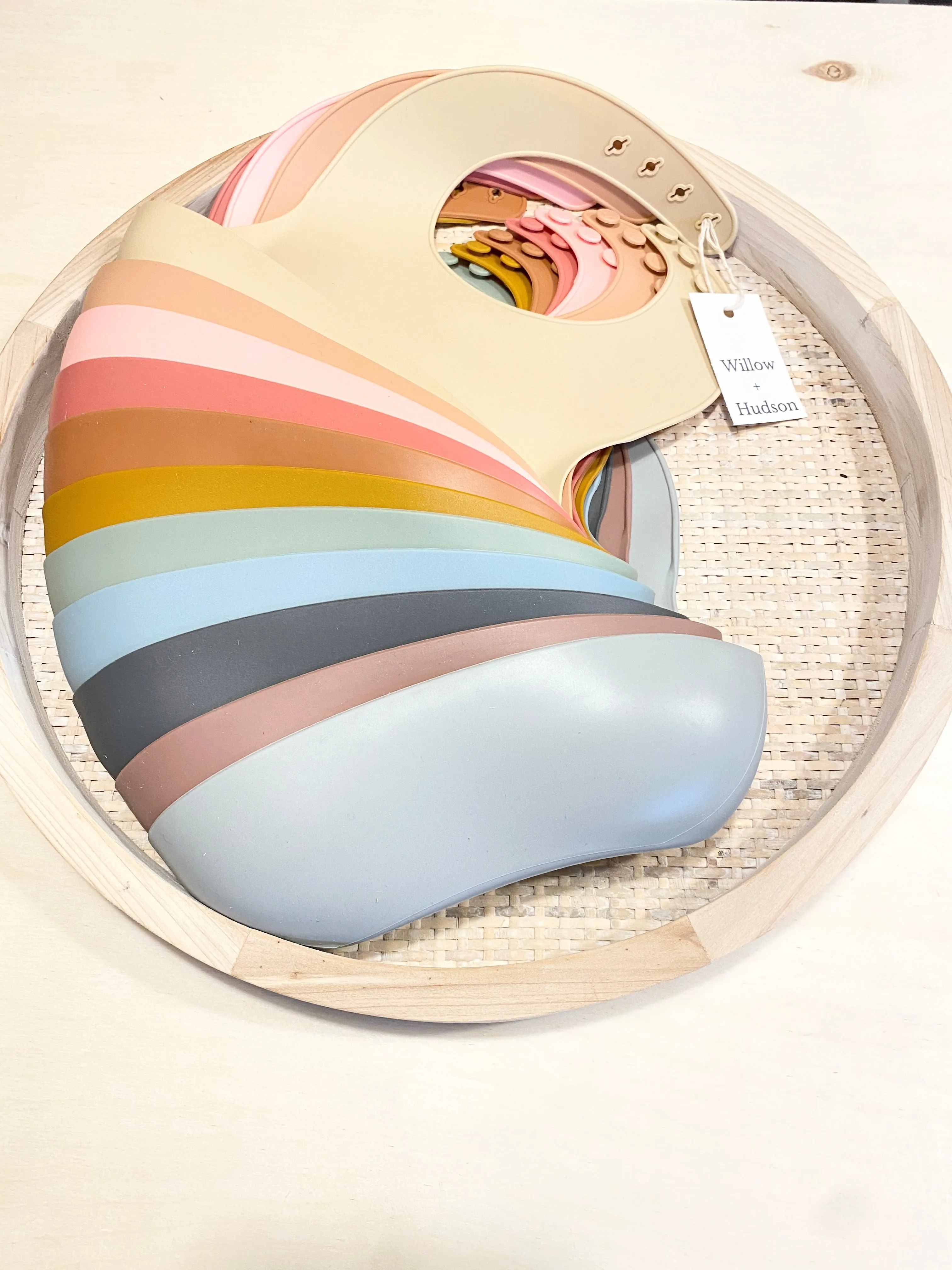 Silicone bib - Sky